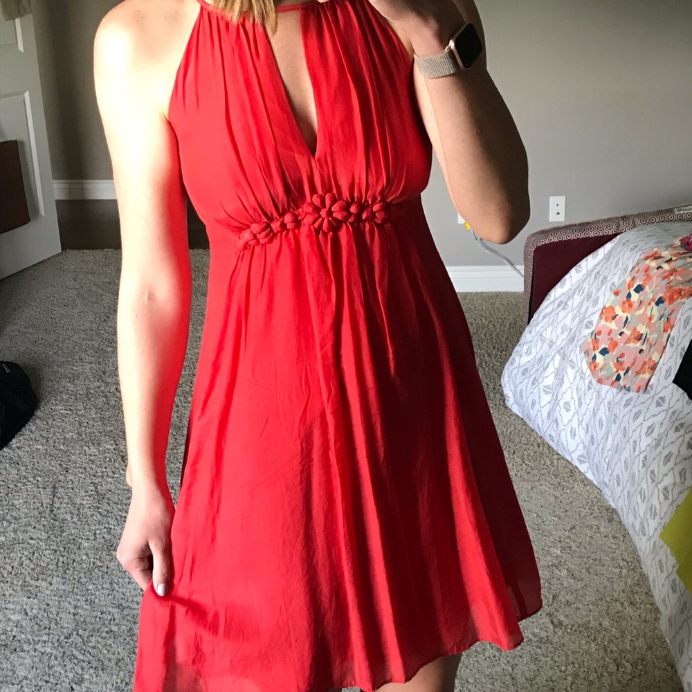 Coral dress